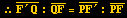 &there4;Overscript[F^&prime;Q, _] : Overscript[QF, _] = Overscript[PF^&prime;, _] : Overscript[PF, _]
