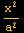 x^2/a^2