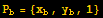 P_b = {x_b, y_b, 1}