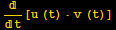 /t[u (t) ·v (t)]