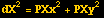 dX^2 = PXx^2 + PXy^2