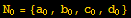 N_0 = {a_0, b_0, c_0, d_0}