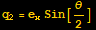 q_2 = e_xSin[θ/2]