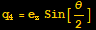 q_4 = e_zSin[θ/2]
