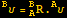 ^Bυ = _A^BR . ^Aυ