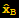 Overscript[x,^] _B