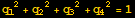 q_1^2 + q_2^2 + q_3^2 + q_4^2 = 1