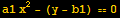 a1 x^2 - (y - b1) == 0