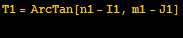 T1 = ArcTan[n1 - I1, m1 - J1] <br />
