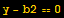 y - b2 == 0