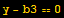 y - b3 == 0