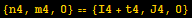 {n4, m4, 0} == {I4 + t4, J4, 0}