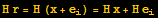 H r = H (x + e_i) = H x + H e_i