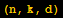 (n, k, d)