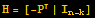 H =[-P | I_ (n - k)]