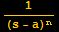 1/(s - a)^n