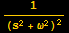 1/(s^2 + ω^2)^2
