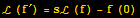 ℒ (f^′) = sℒ (f) - f (0)