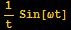 1/tSin[ωt]
