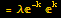 = λ^(-k) ^k
