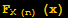 F_ (X (n)) (x)