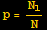 p = N_1/N