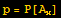 p = P[A_x]