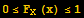 0≤F_X (x) ≤1