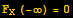 F_X (-∞) = 0